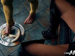 Bondage discipline sadomasochisme, Blond, Bruinharig, Extreem, Fetisj, Duits, Lesbisch, Slaaf