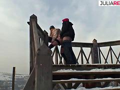 Hablar sucio, Guantes, Sexo duro, Hd, Tacones, Al aire libre, Pelirrojo, Montar