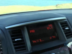 黒人, フェラチオ, 車, 足コキ, 彼女, ハメ撮り, オマンコ, 剃毛