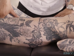 Inked alt girl Penny Archer hot interracial sex