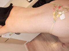 アジア人, デカ尻, フェラチオ, 茶髪の, 日本人, 淫乱熟女