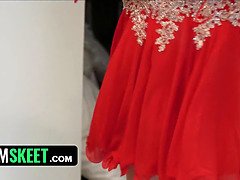 Keely Rose's Stepdad joins her for a steamy POV creampie session with her curvy ass & big tits