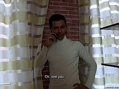 Sucer une bite, Bâillonner, Interracial, Orgasme, Chatte, Russe, Rasée, Dénudage