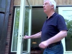 Beautiful Girl enjoys to have fucky-fucky with elder men cocks