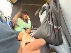 Blowjob, Bus, Handjob, Public