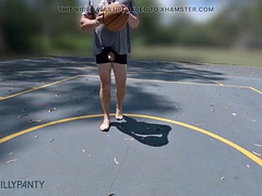 Cock out basket - public cock flash in new location