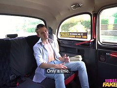 Shalina Devine's Big Tits and Cleavage Get a Facial in Fake Taxi POV