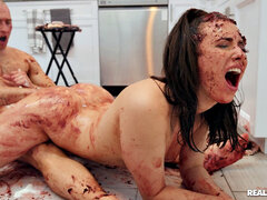 Mamada, Morena, Fetiche, Pajear, Cocina, Pov, Coño, Hilo dental