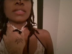 Riding dick, ebony teen, deep-throat