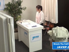 Japanese Coed First Day on The Job