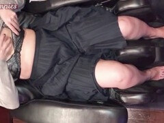 First-time Asian Angel kazmaxa enjoys her magic wand experience