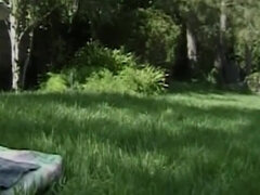 Cul, Brunette brune, Dingue, Femelle, Masturbation, De plein air, Jouets, Rétro ancien