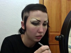 Sexy dirty gothic makeup