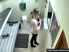 Amateur, Attrapée, Tchèque, Hd, Chatte, Réalité, Solarium, Voyeur
