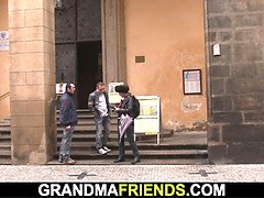 Opa, Rijpe lesbienne, Orgie, Feest, Realiteit, Tiener, Trio