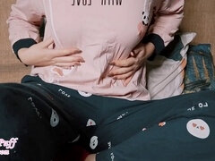 Frau, Selbstgemacht, Indisch, Masturbation, Orgasmus, Socken, Solo, Spielzeuge