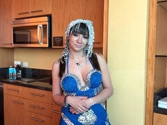 Curvy Arab beauty Sasha Pearl is eager to explore her unexperienced side