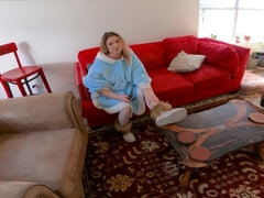 Grosser schwanz, Blondine, Blasen, Familie, Milf, Sohn, Taboo, Ehefrau