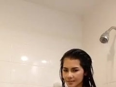 Asiatique, Femelle, Doigter, Exhib, Souple, Embrassement, Lingerie, Chatte