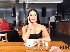 Ara Mix gets wild with a stranger and gets drilled hard in the toilet