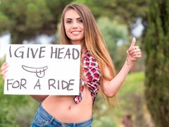 Arsch, Blasen, Braunhaarige, Im freien, Pov, Öffentlich, Patschen, Titten