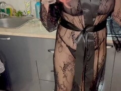Enthousiasteling, Tante, Man, Ondergoed, Rijpe lesbienne, Slipje, Kut duiken, Russisch