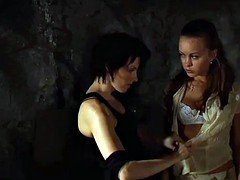 Brunette In The Woods Caught And Thrown In Bondage