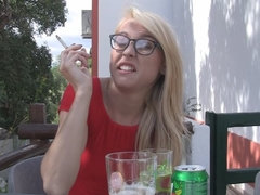 ズームショット, 下着, オナニー, オーガズム, 公共, 一人, ストッキング, おもちゃ