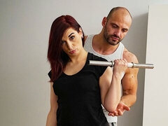 デカ尻, デカチン, フェラチオ, 茶髪の, 毛深い, 熟年, 赤毛, ショートヘア