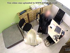 Entrevista, Belleza, Rubia, Tetona, Masturbación, Mamá, Coño, Madrastra