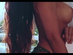 Exotic Indian glam model with fake tits - Poornam