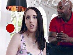 Blowjob, Brunette, Cheating, Cuckold, Cumshot, Facial, Interracial, Teen
