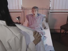 Cul, Nana, Grosse bite, Sucer une bite, Brunette brune, Infirmière, Maigrichonne, Uniforme