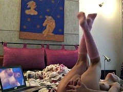 masturbating while watching porn