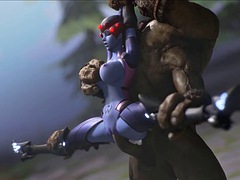 3d, Анальный секс, Жопа, Большой член, Секс без цензуры, Огромный член, Жесткий секс, Тугие