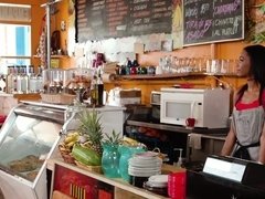 デカチン, フェラチオ, カワイイ, バック, 黒人, Hd, 自然山雀, 馬乗り