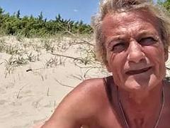 Leie, In den arsch, Strand, Paar, Besamung, Schwul, Nudist, Öffentlich