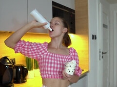 Incroyable, Nana, Blonde, Femelle, Hd, Naturelle, Chatte, Solo