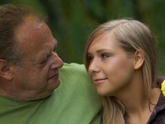 Stellung 69, Arsch, Blondine, Handjob, Küssen, Im freien, Dürr, Titten