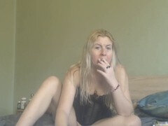 Creamy masturbation, fake penises, clean-shaven