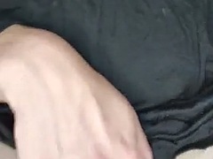 Small Dick Crossdresser Plays With Small Dick And Cums All Over Herself