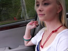 Southern Nymph Fucks In The Car