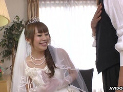 Asian bride Aiko Endo incredible sex clip
