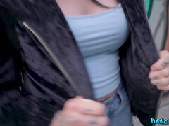 Amateur, Mamada, Morena, Corridas, Al aire libre, Perforación, Público, Esperma