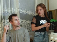 18 años, Mamada, Morena, Cornudo, Papá, Hd, Ruso, Trio