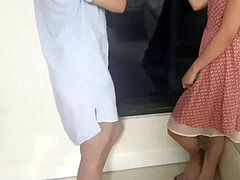 Enthousiasteling, Aziatisch, Pijpbeurt, Groep, Slipje, Verlegen, Tiener, Trio