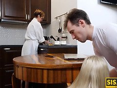Blasen, Frau, Handjob, Muschi, Realität, Russisch, Sohn, Eng
