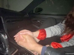 Voiture, Couple, Pieds, Lunettes, Massage