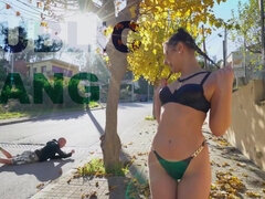 Cul, Beauté, Blonde, Compilation, Mamelons, Orgasme, De plein air, Tatouage