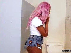 Negro, Mamada, Corridas, Ébano, Corridas faciales, Atragantadas, Adolescente, Trio